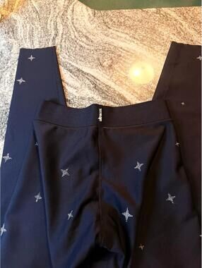 Ultracor Starlight Swarovski Crystal Leggings Black High Rise Compression S NEW